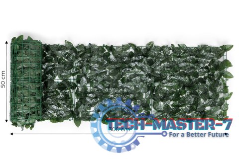 Sztuczny żywopłot 300x50 cm bluszcz zielona ściana maskująca 300x50 cm MULTI GARDEN Sztuczny żywopłot 300x50 cm bluszcz zielona ściana maskująca 300x50 cm MULTI GARDEN