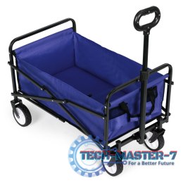 Wózek plażowy transportowy ogrodowy składany niebieski 48x90 cm MultiGarden MULTI GARDEN