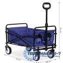 Wózek plażowy transportowy ogrodowy składany niebieski 48x90 cm MultiGarden MULTI GARDEN