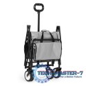 Wózek plażowy transportowy ogrodowy składany szary 48x90 cm MultiGarden MULTI GARDEN