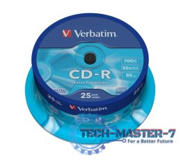 CD-R 52x 700MB 25P CB DL Ex Prot 43432