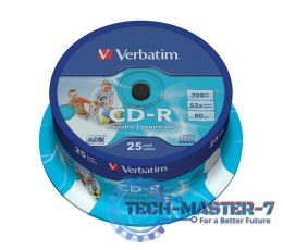 CD-R 52x 700MB 25P CB Printable 43439