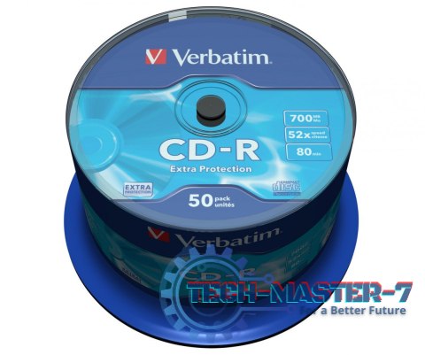 CD-R 52x 700MB 50P CB DL Ex Prot 43351