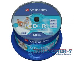 CD-R 52x 700MB 50P CB Printable 43438