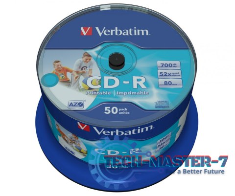 CD-R 52x 700MB 50P CB Printable 43438