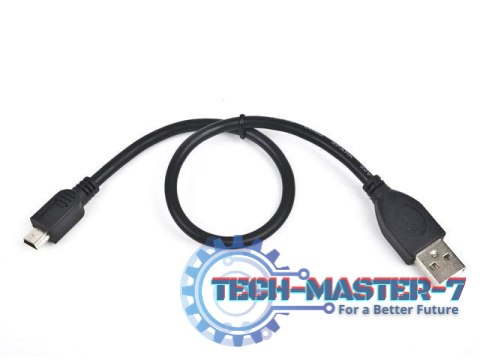 Kabel miniUSB 2.0 CANON 5pin 0.3m czarny
