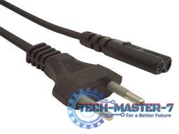 Kabel zasilajacy do notebooka C8 2pin 1.8M VDE Kabel zasilajacy do notebooka C8 2pin 1.8M VDE