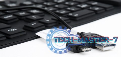 Klawiatura silikonowa wodoodporna USB z funkcją OTG czarna Klawiatura silikonowa wodoodporna USB z funkcją OTG czarna