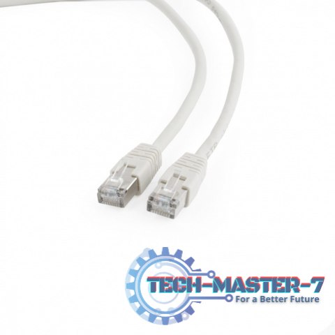 Patch cord ekranowany FTP kat.6 oslonka zal. 0.25m szary