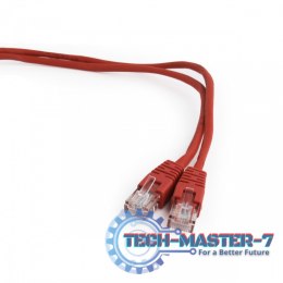 Patch cord kat.5e osłonka zalewana 2M czerwony