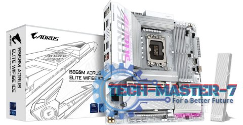 Płyta główna GIGABYTE B860M A ELT WF6E ICE LGA1851 mATX Płyta główna GIGABYTE B860M A ELT WF6E ICE LGA1851 mATX
