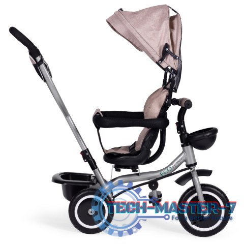 Trójkołowy rowerek spacerówka 2w1 obracane siedzisko składany daszek - beżowy ECOTOYS ECOTOYS Trójkołowy rowerek spacerówka 2w1 obracane siedzisko składany daszek - beżowy ECOTOYS ECOTOYS