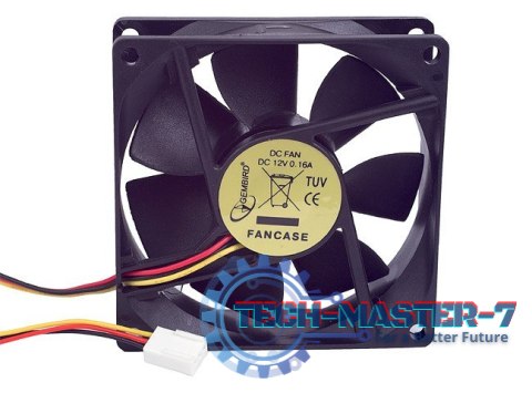 Wentylator 80x80x25mm 3-pin obudowa/zasilacz