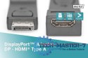 Adapter Displayport 1080p 60Hz FHD Typ DP/HDMI A M/Ż czarny