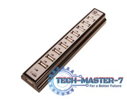 HUB USB 2.0 10-portów z zasilaczem
