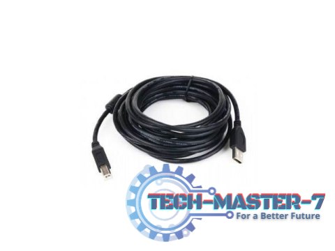 Kabel USB 2.0 typu AB AM-BM 3m FERRYT czarny