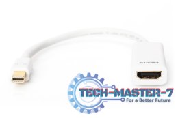 Kabel adapter Displayport 1080p 60Hz FHD Typ miniDP/HDMI A M/Ż biały 0,15m