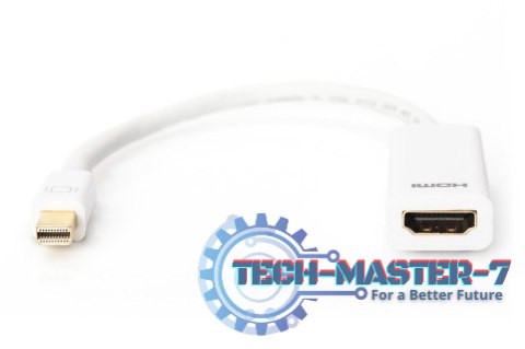 Kabel adapter Displayport 1080p 60Hz FHD Typ miniDP/HDMI A M/Ż biały 0,15m Kabel adapter Displayport 1080p 60Hz FHD Typ miniDP/HDMI A M/Ż biały 0,15m