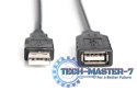 Kabel przedłużający USB 2.0 HighSpeed Typ USB A/USB A M/Ż aktywny, czarny 10m