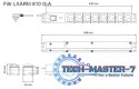 Listwa przeciwprzepięciowa LXARM 810, 3L, PDU, 1,5m, czarna