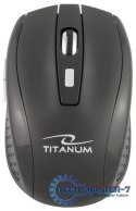 Mysz Titanum SNAPPER TM105K, Bezprzewodowa 2.4GHz, DPI 1000/1600, 6 przycisków, NANO odbiornik