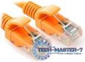 Patch cord kategoria 5e osłonka zalewana 0.5m pomarańczowy