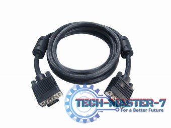 Przedłużacz 15F/15M VGA EKRAN+FERRYT 1.8M czarny