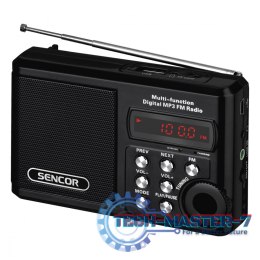 SRD 215 B Kieszonkowe radio Mp3,USB, Slot na kartę SD Bateria litowa do 10 godzin