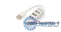 Hub 4x USB 2.0, Y-2146, 1x Lad.tel. biały