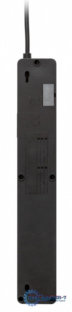 Listwa przeciwprzepięciowa ZX 510, 1L, 1,5m, czarna Listwa przeciwprzepięciowa ZX 510, 1L, 1,5m, czarna