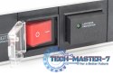 Listwa zasilająca PDU 19" RACK 7xSchuko, 2m 1xSchuko, 16A, wł./wył., zab.przepięciowe, aluminiowa