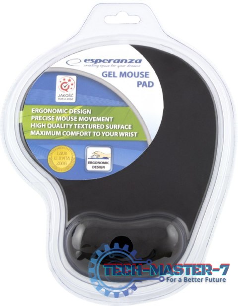 PODKŁADKA POD MYSZ ŻELOWA EA137K CZARNA / wymiary 230x190mm / grubość 20mm