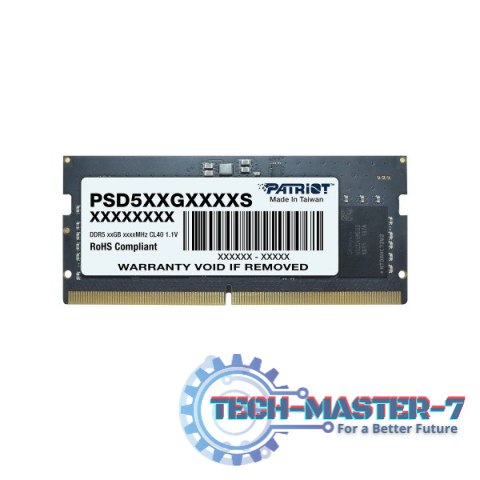 Pamięć PATRIOT (SODIMM/DDR5/16 GB/5600MHz/SINGLE) Pamięć PATRIOT (SODIMM/DDR5/16 GB/5600MHz/SINGLE)
