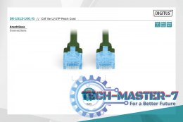 Patch cord U/UTP kat.5e PVC 10m Zielony