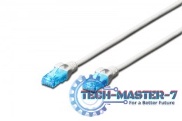 Patch cord U/UTP kat.5e PVC 5m Biały