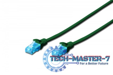 Patch cord U/UTP kat.5e PVC 5m zielony