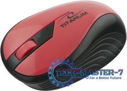 TITANUM MYSZ BEZPRZEWODOWA OPTYCZNA TM114R RAINBOW CZERWONA