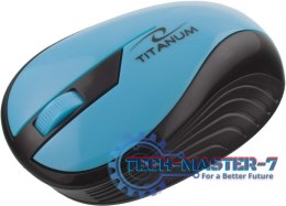 TITANUM MYSZ BEZPRZEWODOWA OPTYCZNA TM114T RAINBOW TURKUSOWA