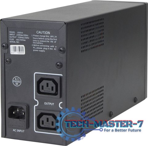 Zasilacz awaryjny GEMBIRD UPS-PC-652A 650VA Zasilacz awaryjny GEMBIRD UPS-PC-652A 650VA