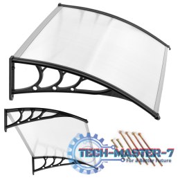 Daszek nad drzwi 150x80 cm zadaszenie osłona poliwęglan ModernHome