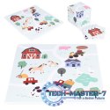 Duża mata piankowa EVA dla dzieci Farma 90,5x90,5 cm 21 el. ECOTOYS ECOTOYS