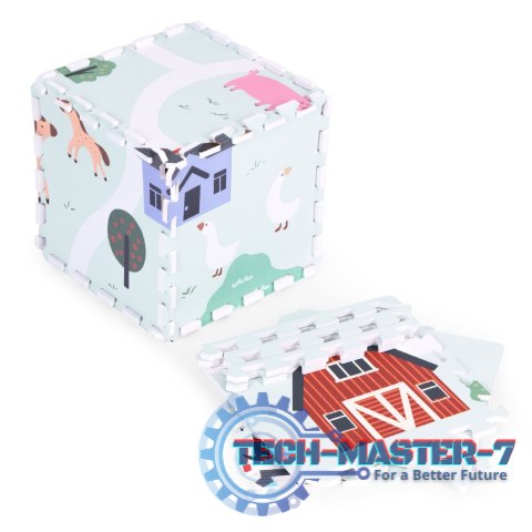 Duża mata piankowa EVA dla dzieci Farma 90,5x90,5 cm 21 el. ECOTOYS ECOTOYS Duża mata piankowa EVA dla dzieci Farma 90,5x90,5 cm 21 el. ECOTOYS ECOTOYS