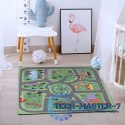 Duża mata piankowa EVA dla dzieci Miasto 90,5x90,5 cm 21 el. ECOTOYS ECOTOYS
