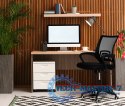 Fotel biurowy krzesło obrotowe wyprofilowane czarne ModernHome ModernHome