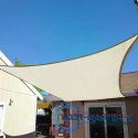Kwadratowy żagiel przeciwsłoneczny 4x4m daszek wodoodporny 4x4m ModernHome - beżowy ModernHome