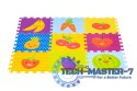 Mata piankowa dla dzieci owoce puzzle 9 elementów 86x86cm IPLAY IPLAY