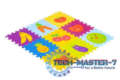 Mata piankowa dla dzieci owoce puzzle 9 elementów 86x86cm IPLAY IPLAY Mata piankowa dla dzieci owoce puzzle 9 elementów 86x86cm IPLAY IPLAY