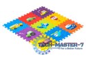 Mata piankowa dla dzieci pojazdy puzzle 9 elementów 86x86cm IPLAY IPLAY