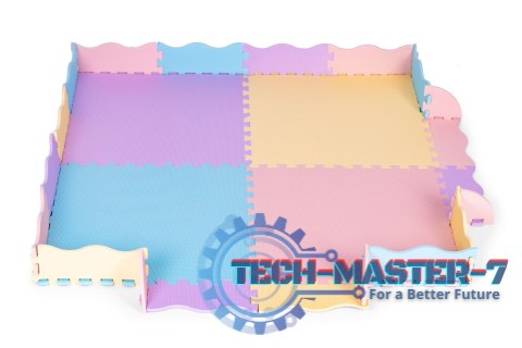 Mata piankowa kolorowa dla dzieci z płotkiem 141,5x141,5 cm 24 el. IPLAY IPLAY Mata piankowa kolorowa dla dzieci z płotkiem 141,5x141,5 cm 24 el. IPLAY IPLAY