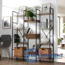 Nowoczesny stojący regał metalowy stelaż 11 półek ModernHome ModernHome